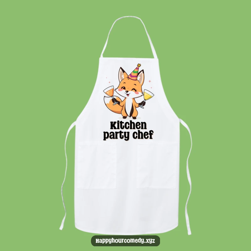 Funny Fox Juggler Apron: Cook and Party With This Playful Fox, Great Funny Kitchen Gift