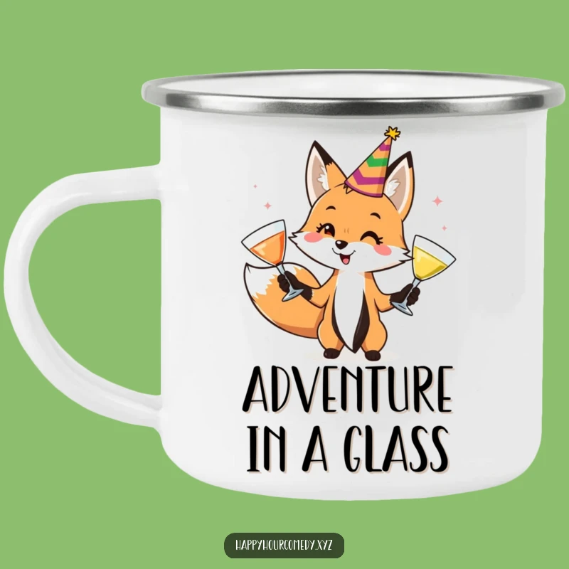 Funny Fox Juggler Camping Mug: Adventure And Drinks With This Playful Fox, Perfect Funny Gift