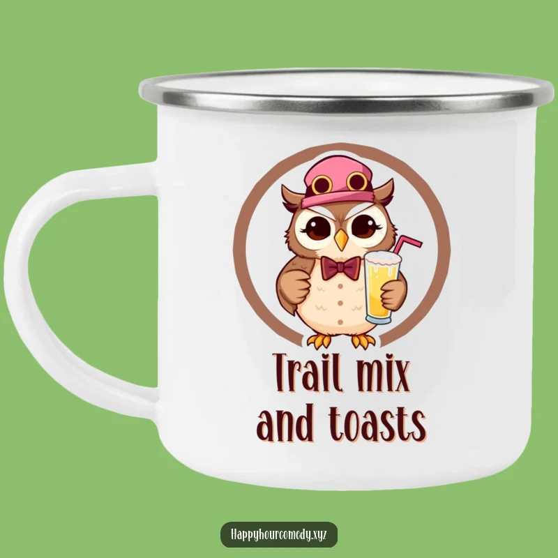 Funny Owl Bartender Camping Mug: Adventure Fuelled By Wit With This Owl, Perfect Funny Gift