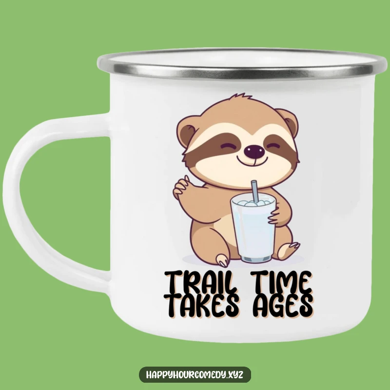 Durable Funny Sloth Drink Camping Mug: Relaxed Sloth Outdoor Drinkware, Great Funny Gift