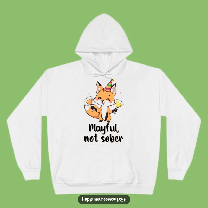 Cozy Funny Fox Juggler Hoodie: Warm Up With This Playful Fox, Your Go-To Funny Gift
