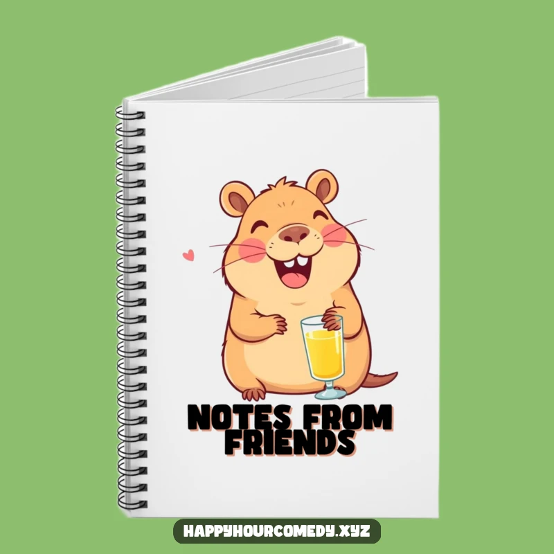 Funny Capybara Juice Notebook: Cheerful Capybara Journal, Handy Funny Gift for Notes