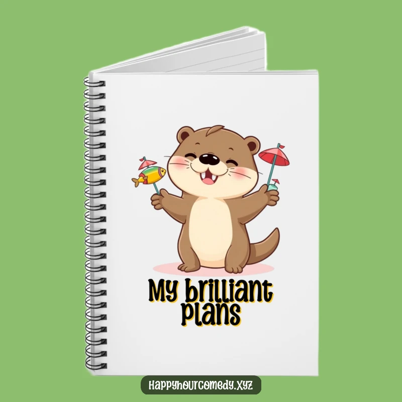 Funny Otter Juggling Notebook: Playful Otter Journal, Handy Funny Gift