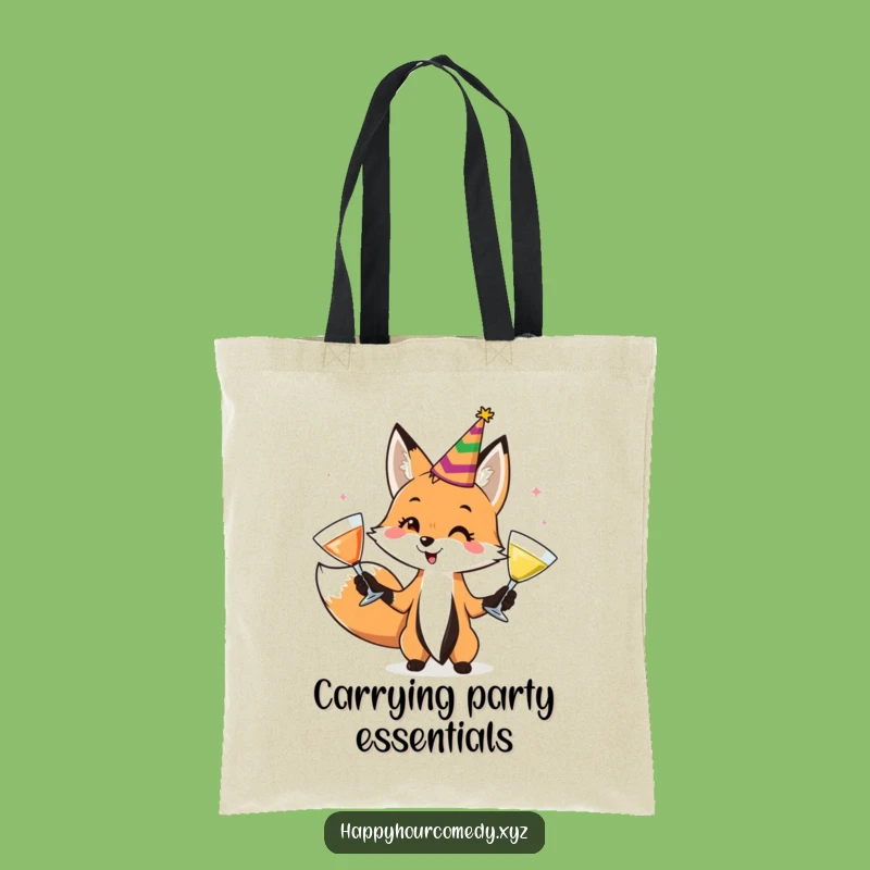 Funny Fox Juggler Tote Bag: Carry Your Fun With This Playful Fox, Excellent Funny Gift